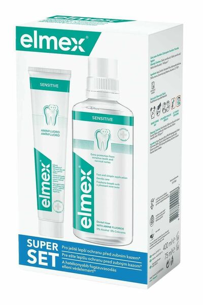II. jakost ELMEX Sensitive ústní voda 400ml+zubní pasta 75ml porovnat ceny