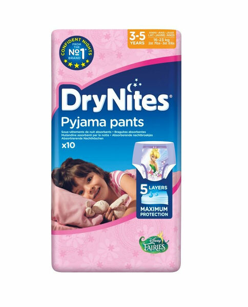 Huggies DryNites Girl 3-5 roků plenkové kalhotky 10 ks porovnat ceny