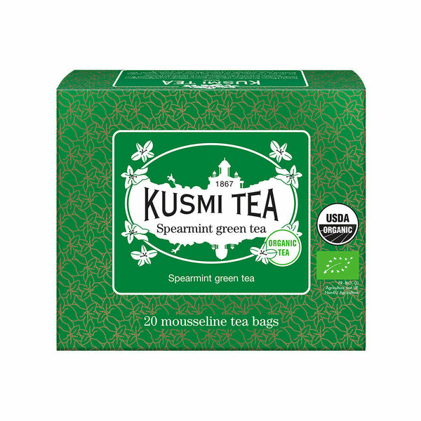 Kusmi Tea Organic Spearmint Green tea mušelínové sáčky 20x2 g porovnat ceny
