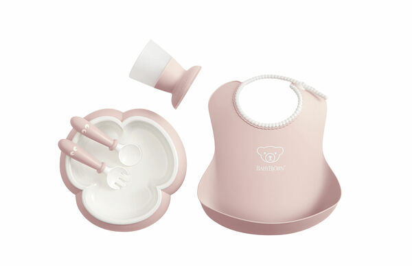 BabyBjörn 5-dílný jídelní set pudrově růžový porovnat ceny
