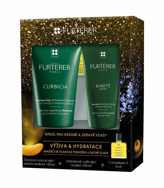 René Furterer Curbicia Šampon 150ml + Karité maska 100ml + Complexe 5 3ml Dárkové balení porovnat ceny