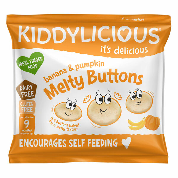 Kiddylicious Ovocno-zeleninové knoflíčky Banán s dýní 6 g porovnat ceny