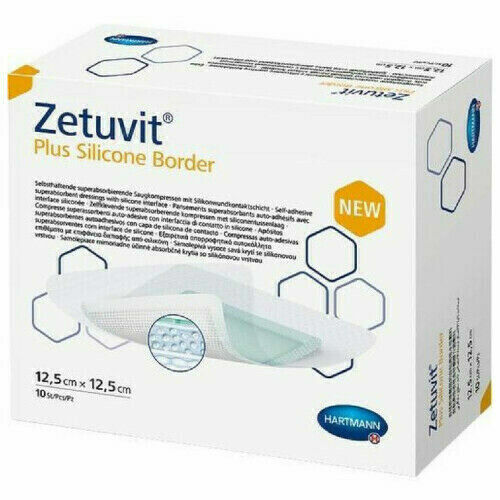 Zetuvit Plus Silicone Border 12,5x12,5cm,10ks porovnat ceny