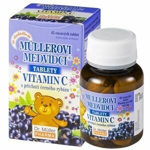 Dr.Muller  Müllerovi medvídci s vitamín C s příchutí černý rybíz 45 tablet porovnat ceny