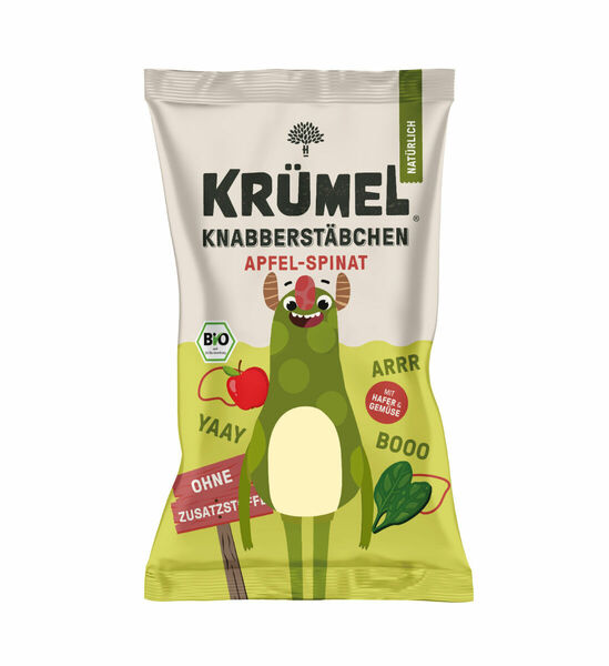 Krümel BIO Jablečné tyčinky se špenátem 60 g porovnat ceny