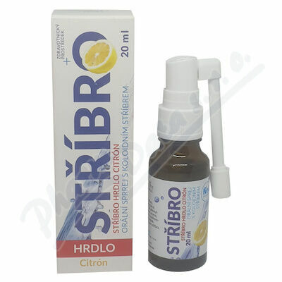 STŘÍBRO Hrdlo koloid.Ag10 orální sprej citron 20ml porovnat ceny