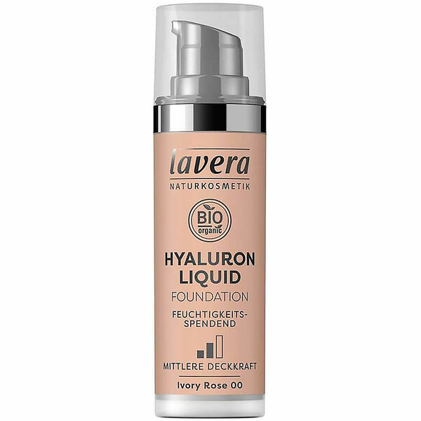 LAVERA Lehký tekutý make-up s kyselinou hyaluronovou – 00 slonová kost 30 ml porovnat ceny