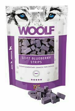 Woolf pochoutka soft blueberry strips 100g porovnat ceny