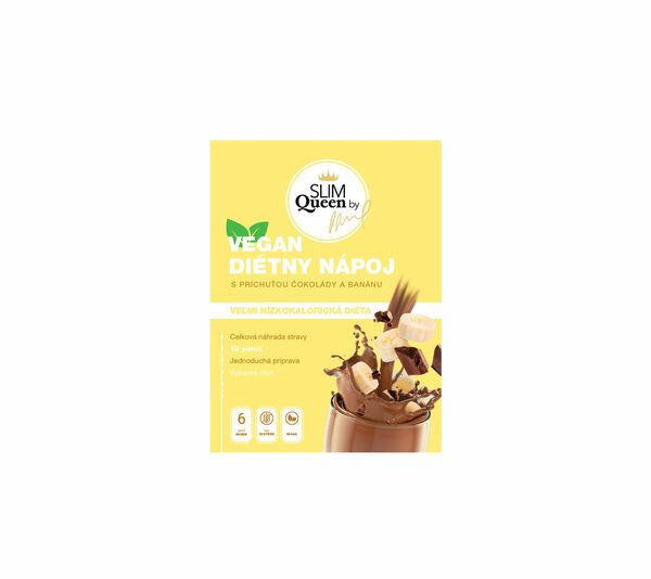 SLIM QUEEN Dietní nápoj, čokoláda-banán VEGAN 330 g porovnat ceny