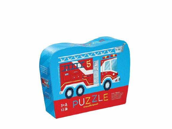 Crocodile Creek Mini puzzle, Hasičský vůz 12ks porovnat ceny