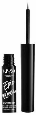NYX Professional Makeup Epic Wear Metallic Liquid Liner - dlouhotrvající gelové oční linky, 02 Gun Metal 3.5 ml porovnat ceny