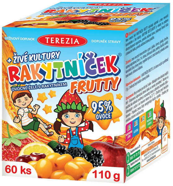 Terezia FRUTTY ovocné želé + živé kultury 60 ks porovnat ceny