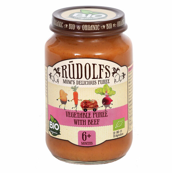RUDOLFS Bio zelenina s hovězím masem 6m+ 190 g porovnat ceny