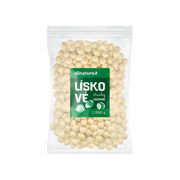 Allnature Lískové ořechy loupané 1000g porovnat ceny