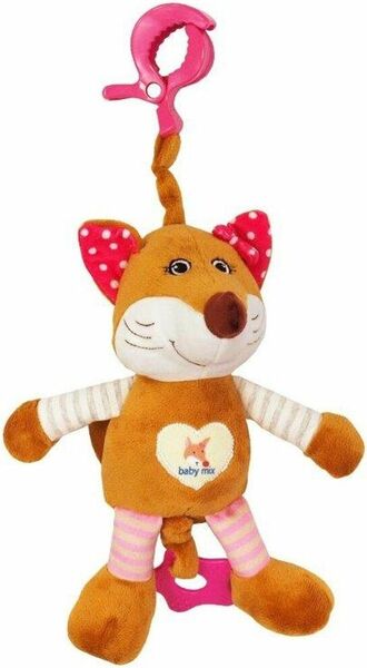 Baby Mix Dětská plyšová hračka s hracím strojkem Liška růžová porovnat ceny