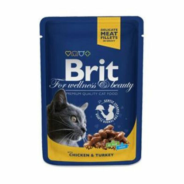 BRIT Premium Cat kapsa with Chicken & Turkey 100 g porovnat ceny