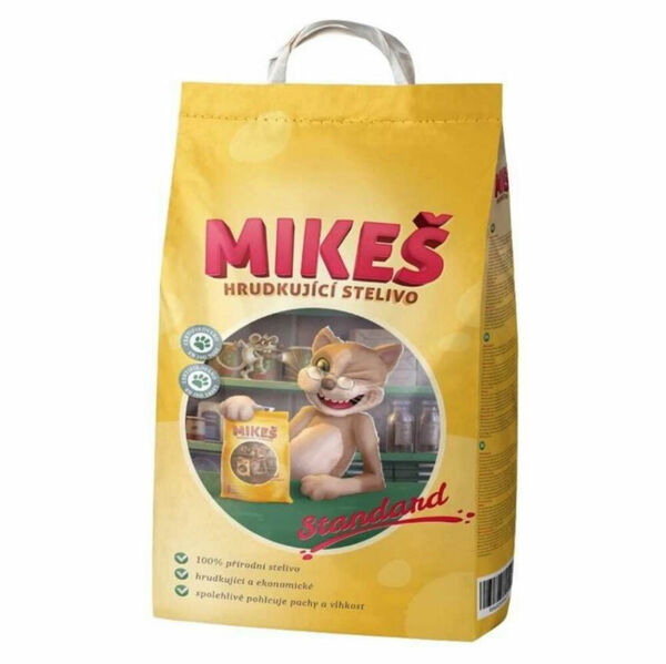 MIKEŠ Standard hrudkující stelivo pro kočky 1 ks, Hmotnost balení: 5 kg porovnat ceny