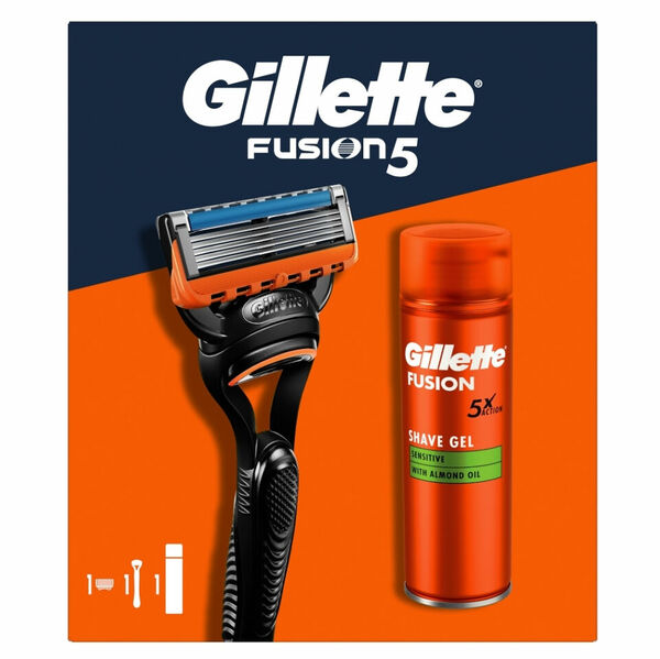 GILLETTE Fusion strojek +Fusion gel 200 ml porovnat ceny