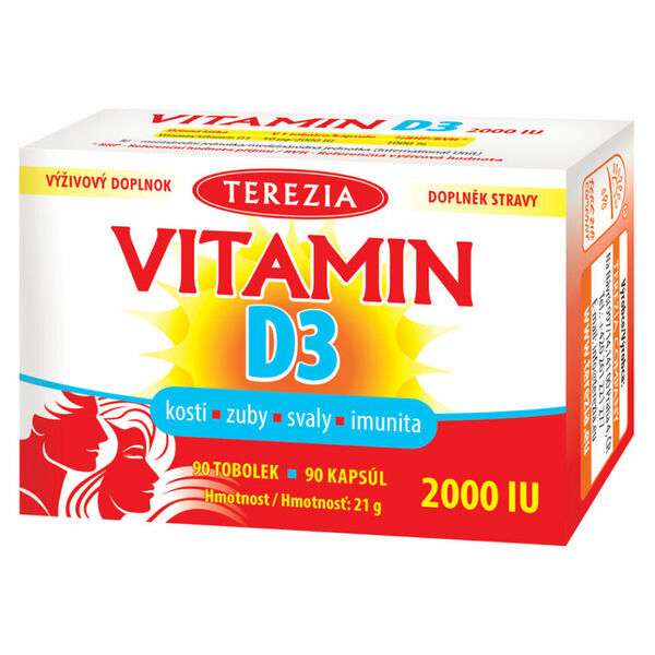 TEREZIA Vitamin D3 2000 IU 90 tobolek porovnat ceny