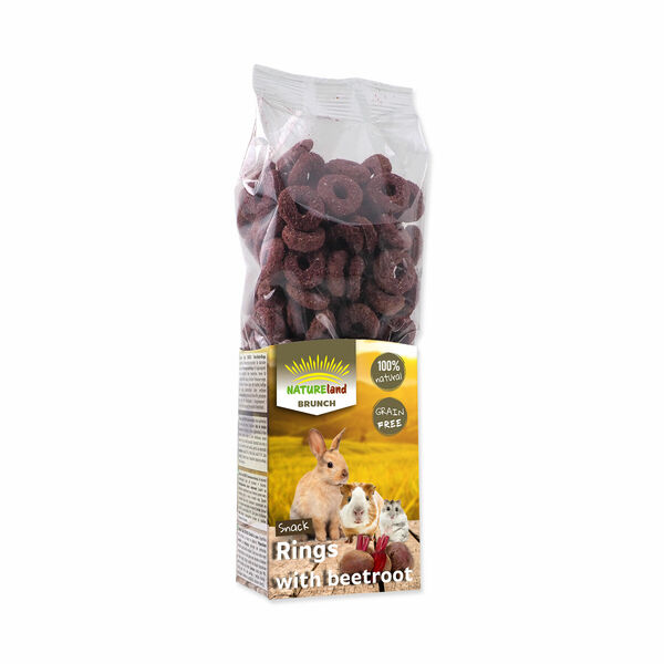 Nature Land Pochoutka Brunch řepové kroužky 105 g porovnat ceny