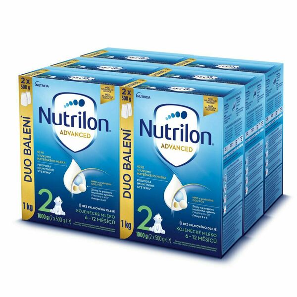 Nutrilon Advanced 2 Pokračovací kojenecké mléko od ukončeného 6. měsíce 6 x 1000 g porovnat ceny