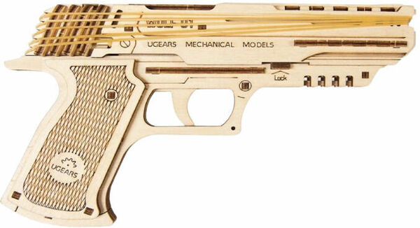 Ugears  3D dřevěné mechanické puzzle Wolf-01 Pistol porovnat ceny