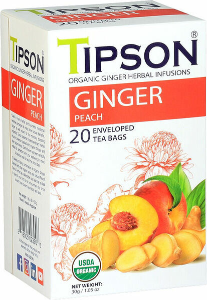 Tipson BIO Ginger Peach 20 x 1.5 g porovnat ceny