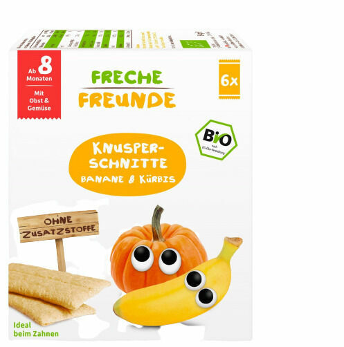 Freche Freunde BIO Křupavé oplatky - Banán a dýně 6x14g porovnat ceny