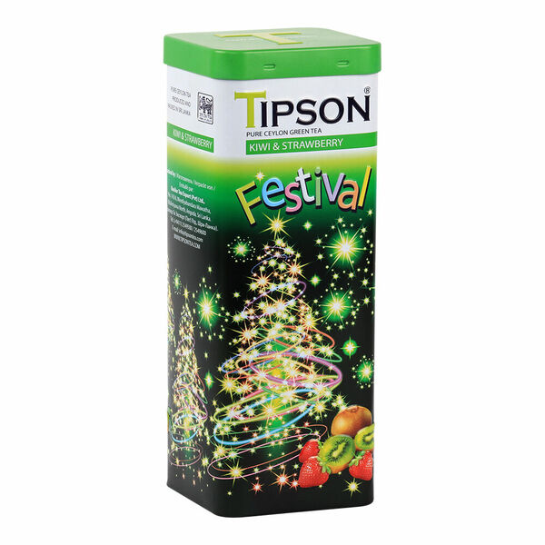 TIPSON Festival Kiwi & Strawberry zelený sypaný čaj 75 g porovnat ceny