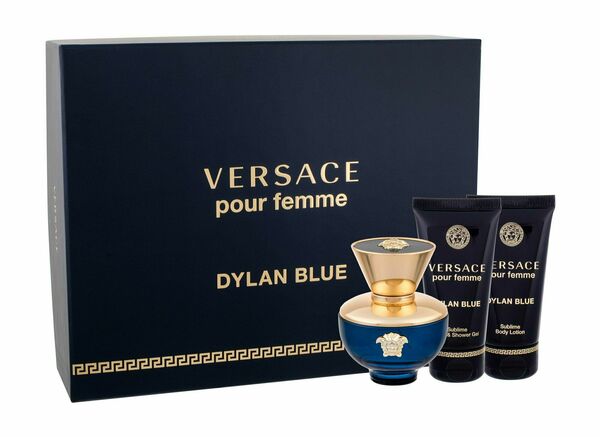Versace Dylan Blue pour Femme Eau de Parfume 50ml + Bath&Shower Gel 50ml + Body Lotion 50ml porovnat ceny