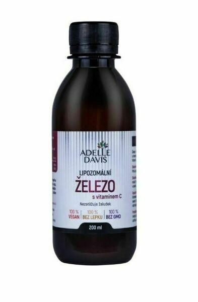 Adelle Davis Lipozomální Železo s vitamínem C 200 ml porovnat ceny