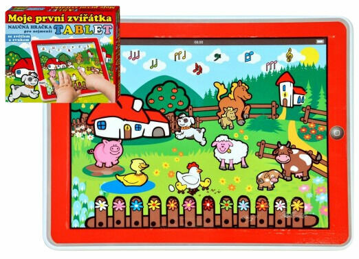 Teddies Tablet farma pro nejmenší Moje první zvířátka na bat. se světlem a zvukem v krabičce MPZ porovnat ceny