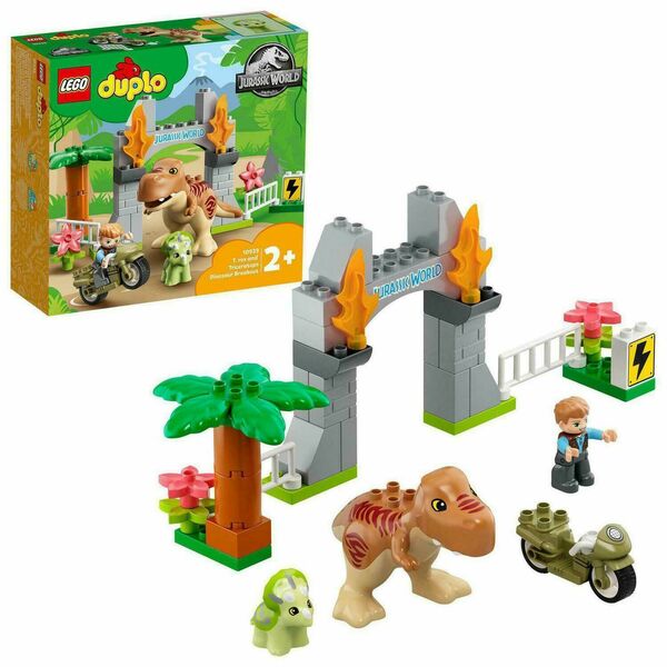 LEGO® DUPLO® Jurassic World™ 10939 T-rex a triceratops na útěku porovnat ceny