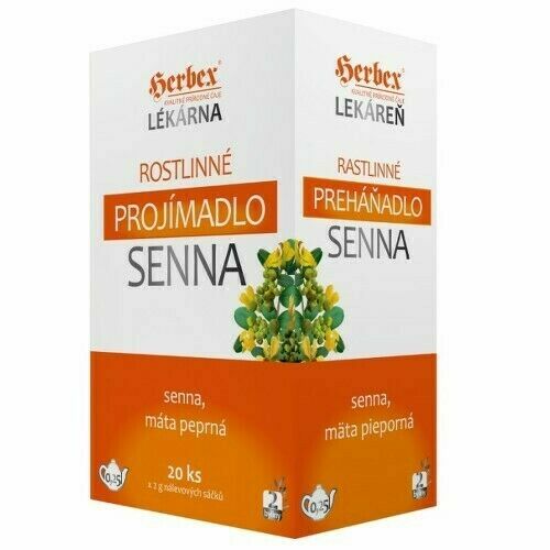 HERBEX lékárna Rostlin.projímadlo SENNA n.s.20x2g porovnat ceny