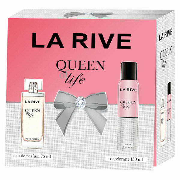 LA RIVE Queen of Life dárková sada - parfémovaná voda La Rive, Queen of Life 75 ml + deodorant La Rive, Queen of Life150 ml porovnat ceny