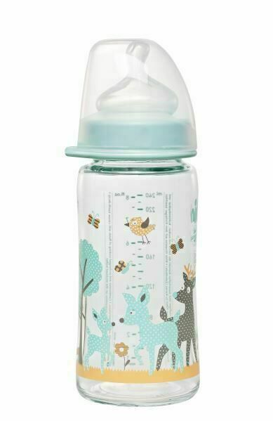 NIP Láhev sklo široká silikon-M kluk 240ml porovnat ceny