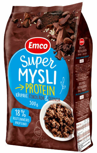 Emco Super mysli protein a quinoa s čokoládou 500 g porovnat ceny
