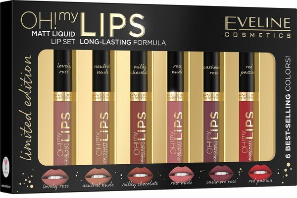 Eveline Dárkový set Oh! My lips - set mini rtěnek 1,5ml porovnat ceny