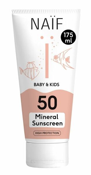 NAIF Ochranný krém na opalování pro děti a miminka SPF50 175 ml porovnat ceny