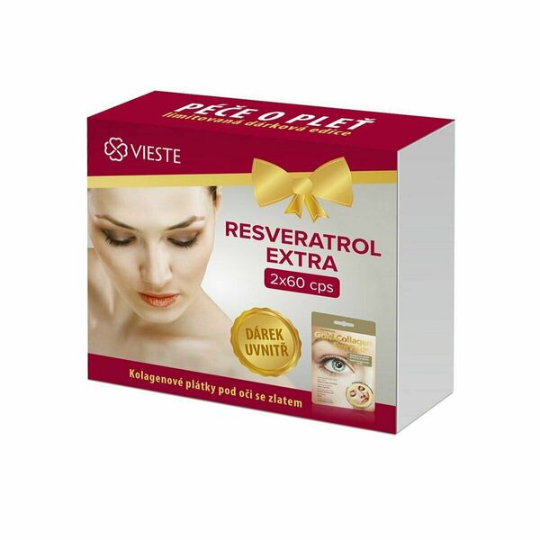 Vieste Resveratrol extra + dárek 2 x 60 kapslí porovnat ceny