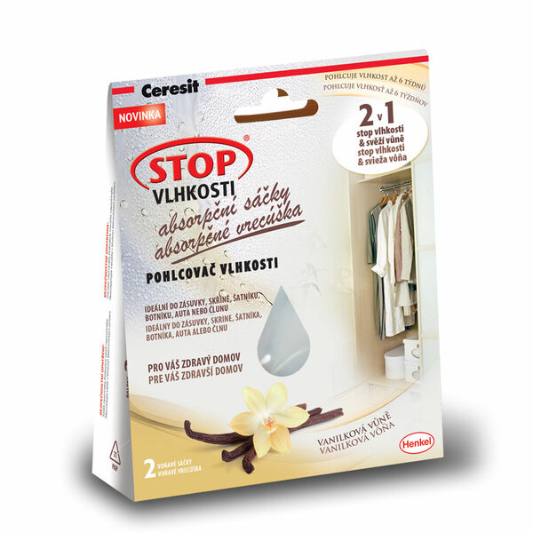 Ceresit STOP VLHKOSTI absorpční sáčky 2x50 g vanilka porovnat ceny