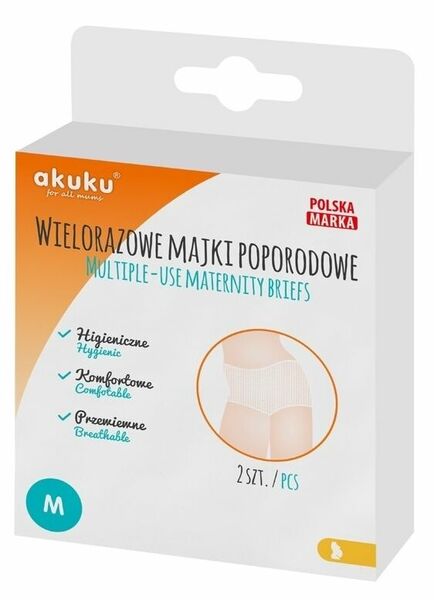 Akuku Poporodní kalhotky pro opakované použití vel.M 2ks porovnat ceny
