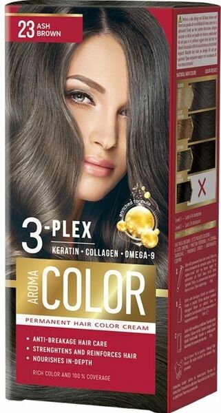 Aroma Color Barva na vlasy - popelavá hnědá č.23 porovnat ceny