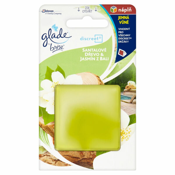 GLADE by Brise Discreet Santalové dřevo & Jasmín z Bali náplň 8 g porovnat ceny