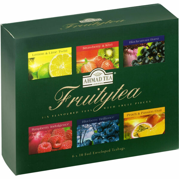 AHMAD TEA Fruity Tea Collection v dárkové papírové kazetě 60 sáčků porovnat ceny
