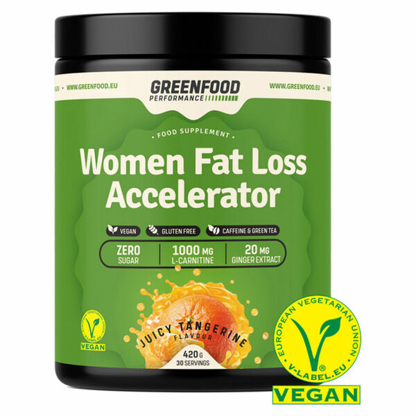 GREENFOOD NUTRITION Performance women fat loss accelerator šťavnatá mandarinka 420 g porovnat ceny