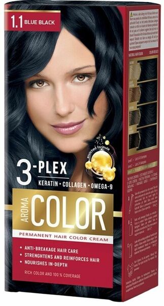 Aroma Color Barva na vlasy - modro černá č.1.1 porovnat ceny