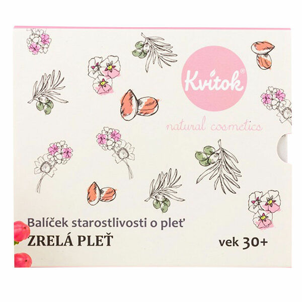 KVITOK Starostlivost o zralou pleť 30+ Čistící olej 30ml+Květinová voda 30ml+Denní krém 15ml+Noční krém 15ml Dárkové balení porovnat ceny