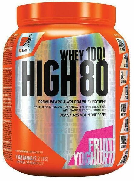 Extrifit High Whey 80 1000g ovocný jogurt porovnat ceny