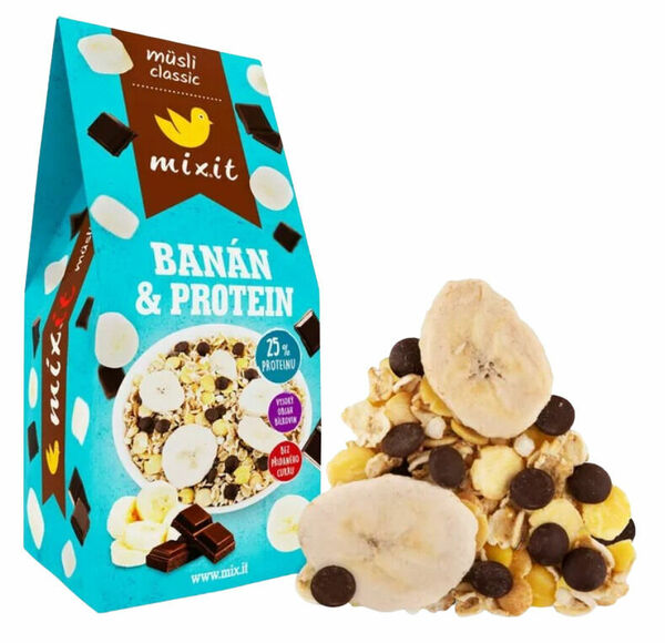 Mixit Müsli Classic banán & protein 440 g porovnat ceny
